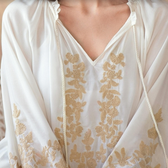 Sundance Dulce De Leche Blouse Size XS - Picture 4 of 11